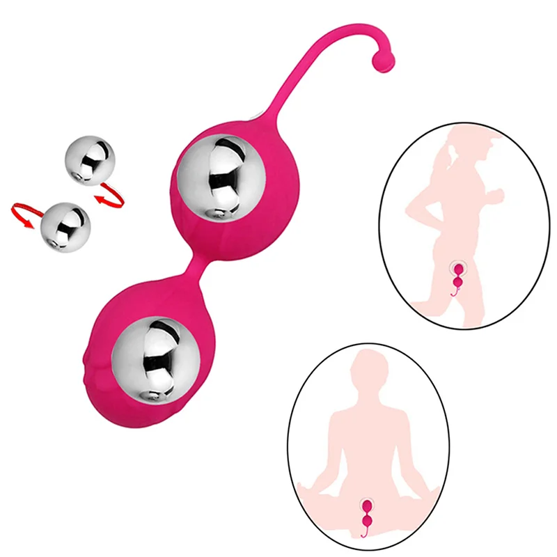 Silicone kegel Balls Hardening Vagina Balls Pelvic Sports Floor Ben Wa Geisha Muscle Contraction Adult Toys For Women rose sex