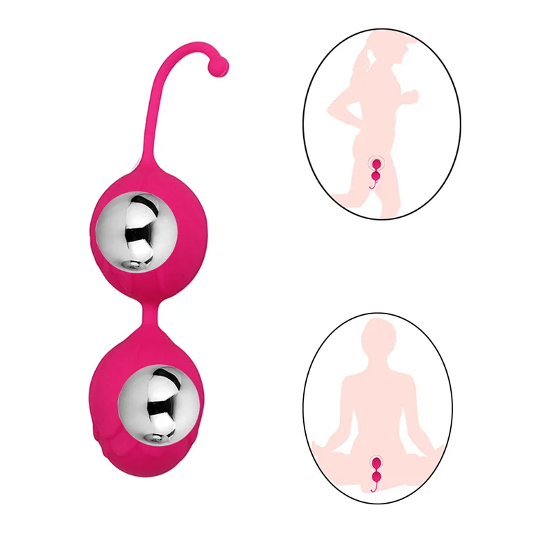 Silicone kegel Balls Hardening Vagina Balls Pelvic Sports Floor Ben Wa Geisha Muscle Contraction Adult Toys For Women rose sex
