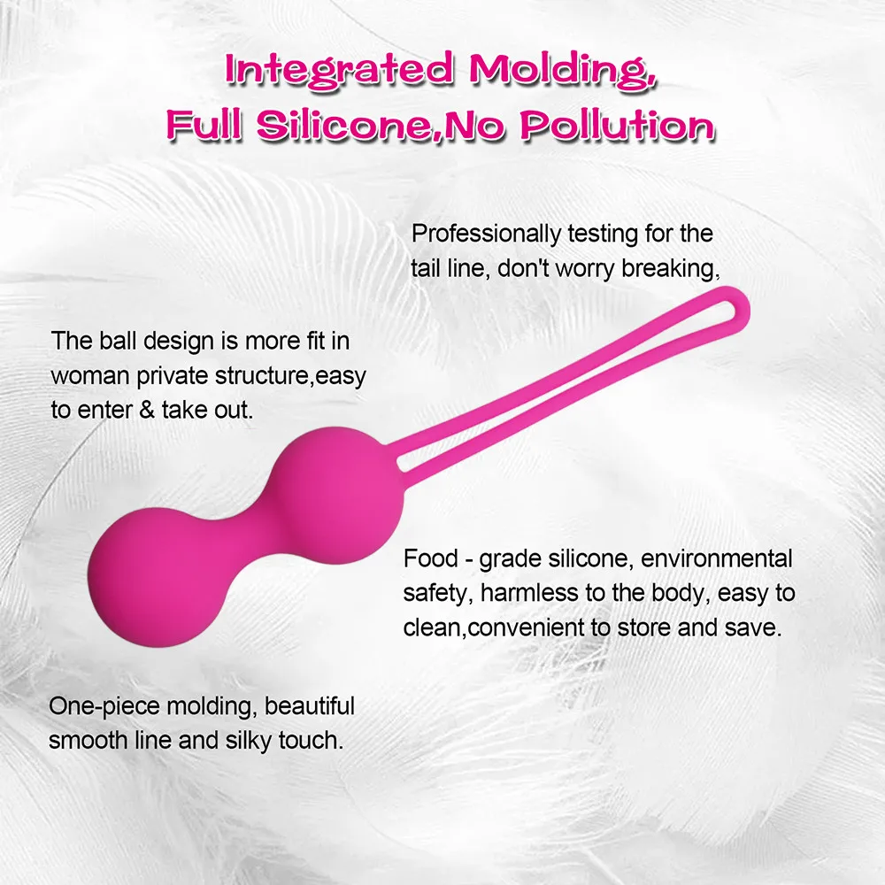 Vaginal balls Sex Toys for Women Vagina Tighten Exercise Chinese Kegel Balls Vibrator Ben Wa Geisha Pelvic Muscle Balls Trainer