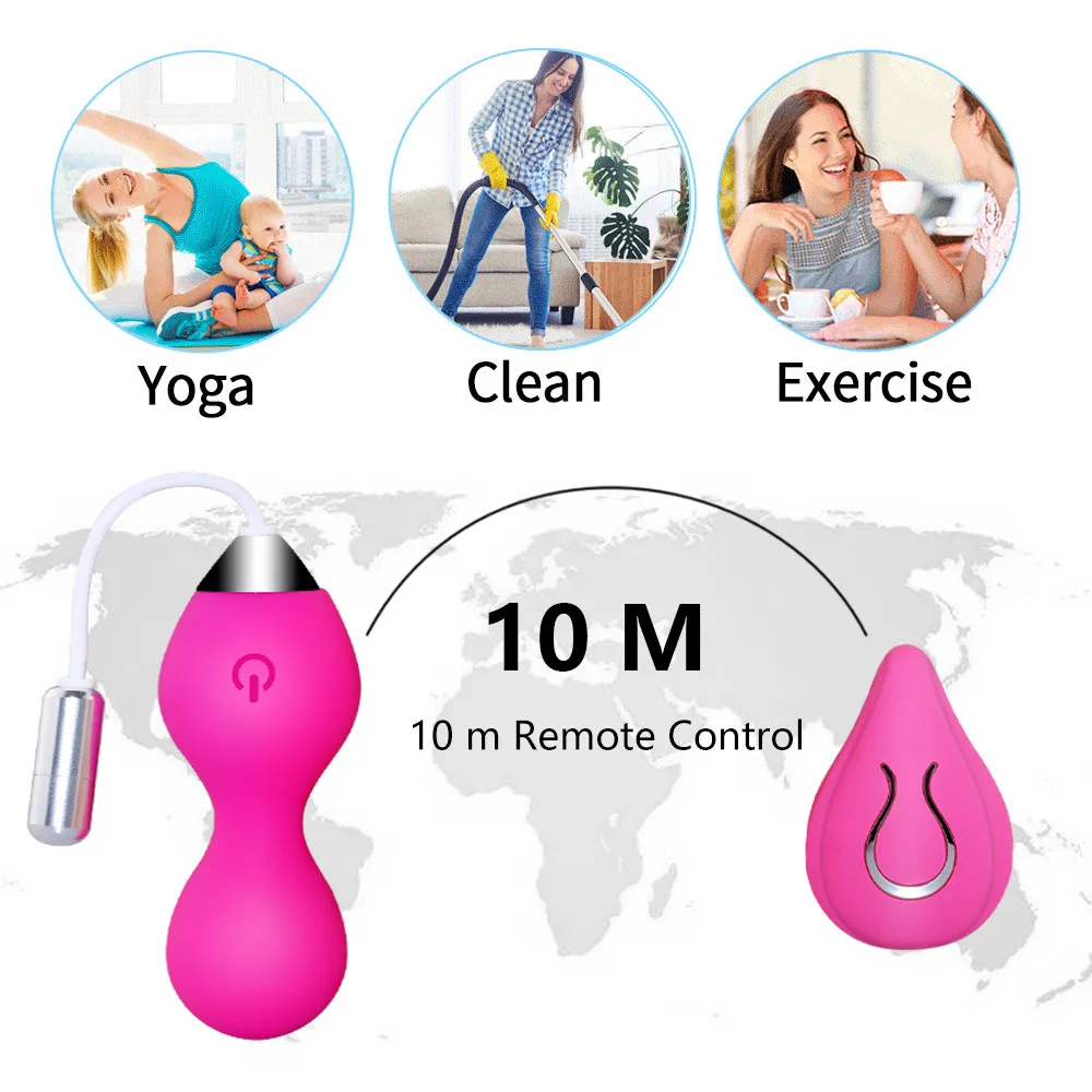 Vaginal balls Sex Toys for Women Vagina Tighten Exercise Chinese Kegel Balls Vibrator Ben Wa Geisha Pelvic Muscle Balls Trainer