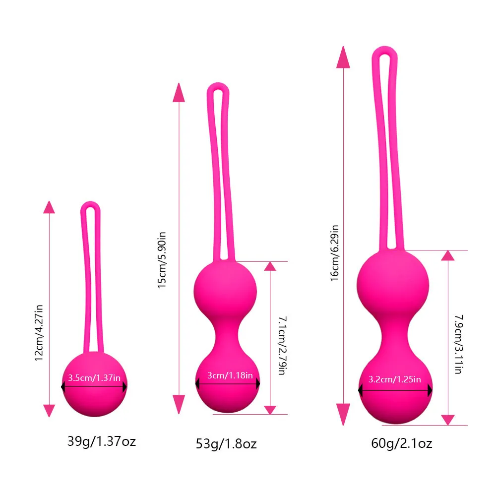 Vaginal balls Sex Toys for Women Vagina Tighten Exercise Chinese Kegel Balls Vibrator Ben Wa Geisha Pelvic Muscle Balls Trainer