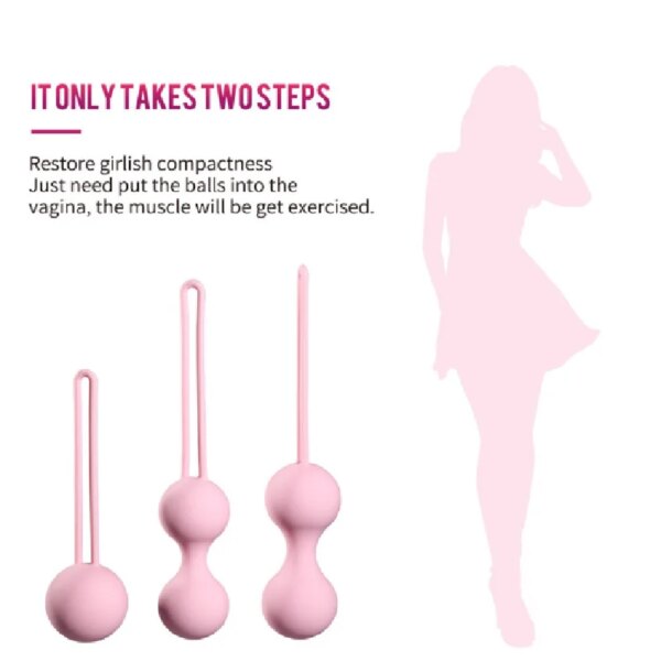 Medical Silicone Kegel Balls Exercise Tightening Device Balls Safe Ben Wa Ball for Women Vaginal massager Adult toy No Vibrator