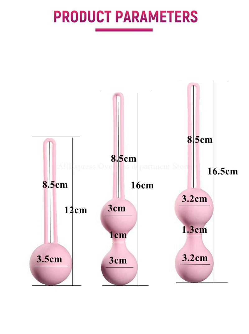 Medical Silicone Kegel Balls Exercise Tightening Device Balls Safe Ben Wa Ball for Women Vaginal massager Adult toy No Vibrator