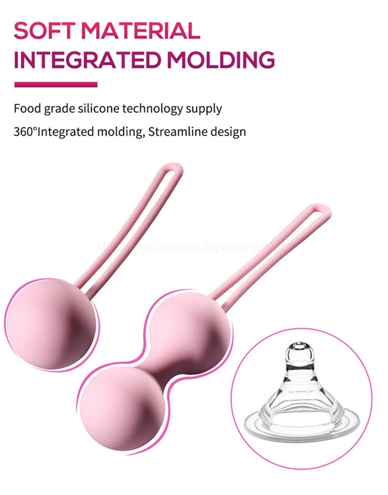 Medical Silicone Kegel Balls Exercise Tightening Device Balls Safe Ben Wa Ball for Women Vaginal massager Adult toy No Vibrator