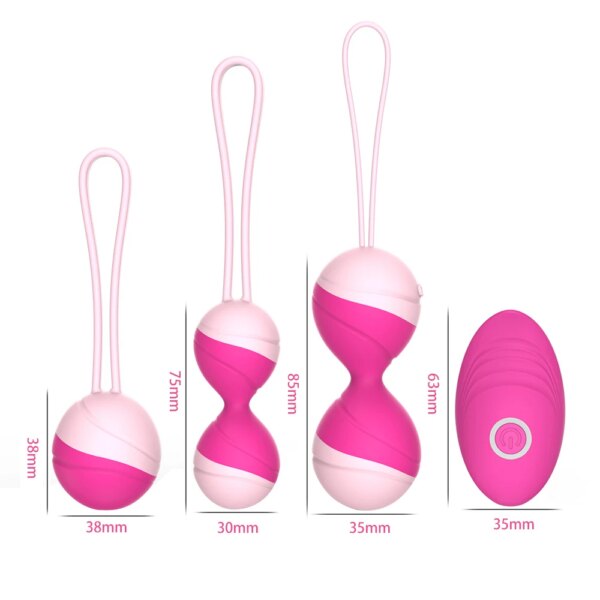 Kegel Balls Vibrator Vibrating Egg Sex Toys For Woman Remote Control Vaginal Tight exercise Ben Wa Geisha Muscle Shrink Sex Toys