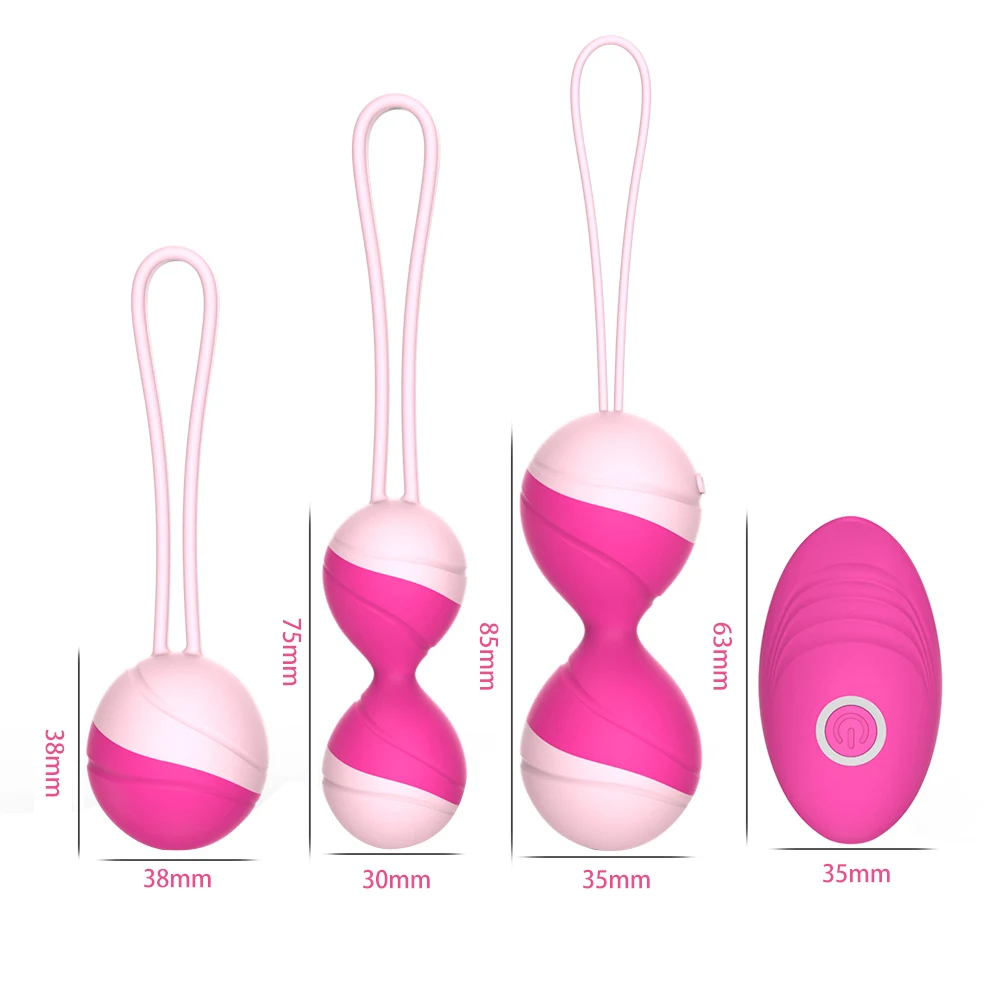 Kegel Balls Vibrator Vibrating Egg Sex Toys For Woman Remote Control Vaginal Tight exercise Ben Wa Geisha Muscle Shrink Sex Toys