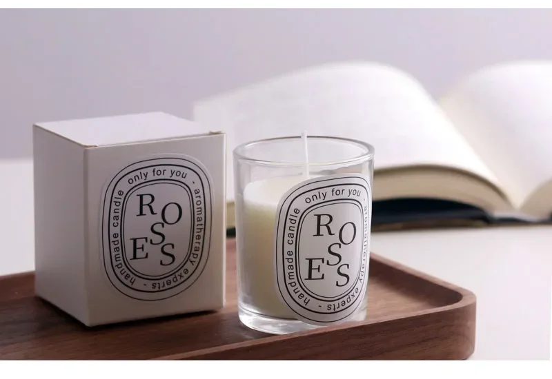 Romantic Transparent Scented Fragrance Candle Light Gift Scented Aromatic Candles Guest Gift Candles Wedding Candles Candle Jar