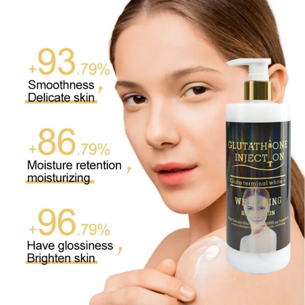 500ml Glutamate Body Cream Vitamin VC Moisturizing Lotion Skin Whitening Nicotinamide Removing Wrinkles Body Lotion