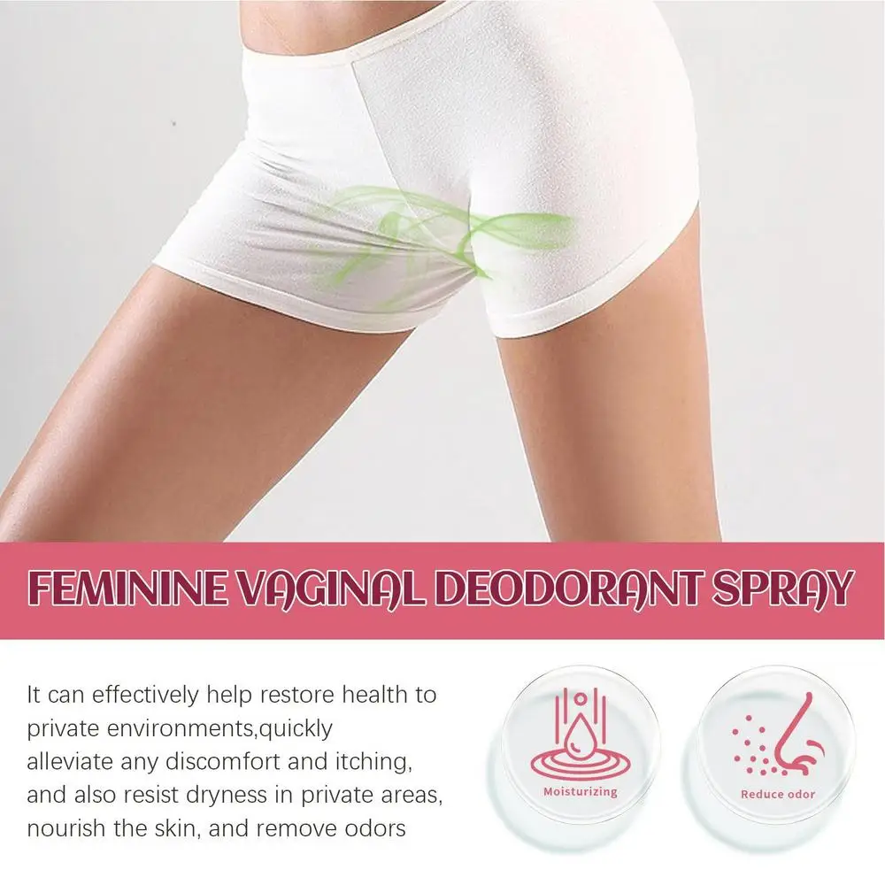 Natural Plant Women Private Parts Spray Reduce Odor Moisturizing Vaginal Care Intimate Part Feminine Vaginal Deodorant Spray