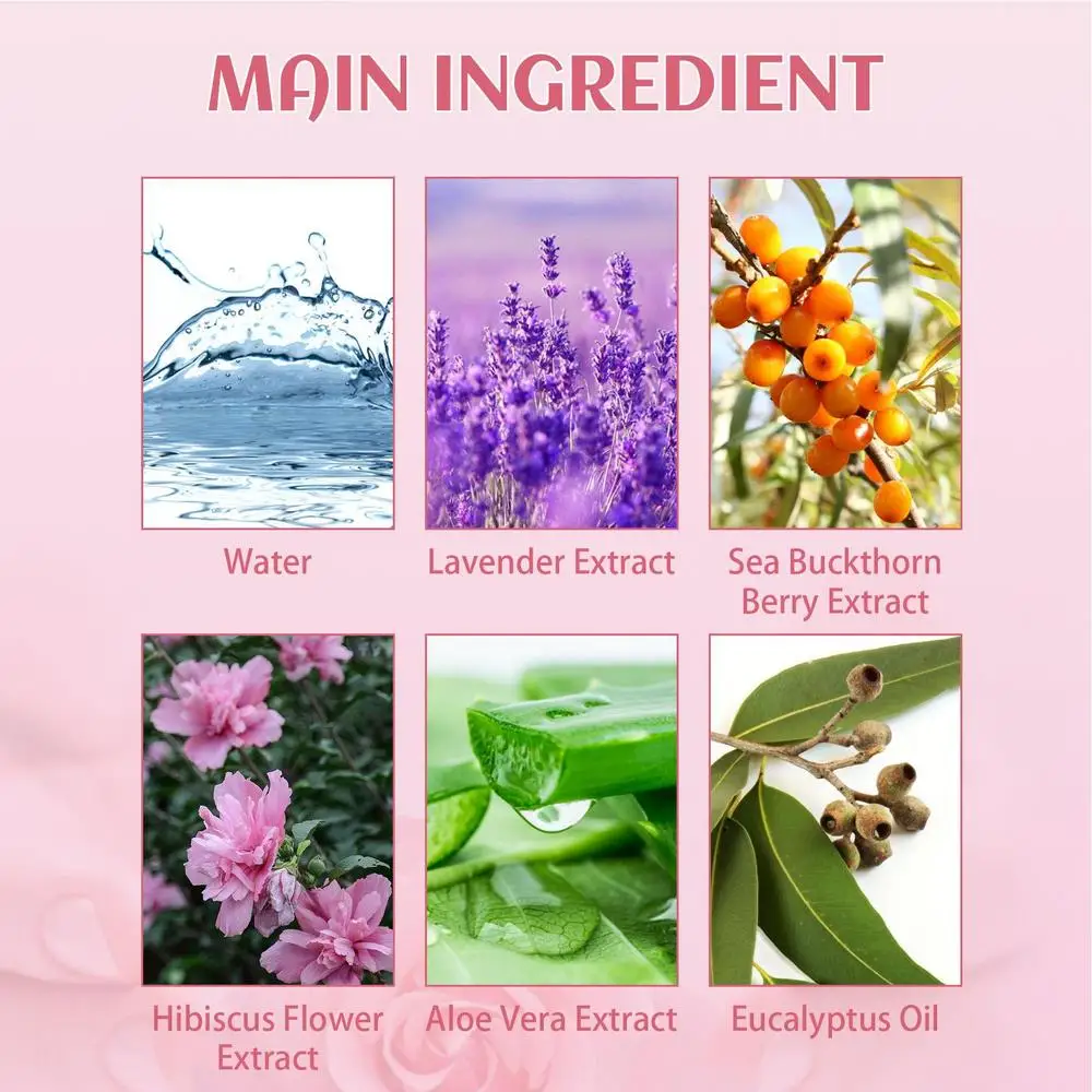 Natural Plant Women Private Parts Spray Reduce Odor Moisturizing Vaginal Care Intimate Part Feminine Vaginal Deodorant Spray
