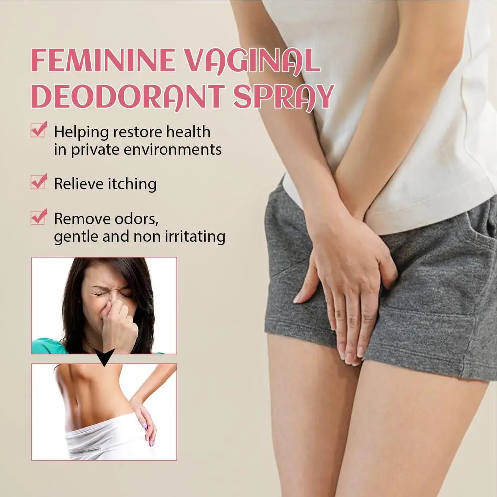 Natural Plant Women Private Parts Spray Reduce Odor Moisturizing Vaginal Care Intimate Part Feminine Vaginal Deodorant Spray