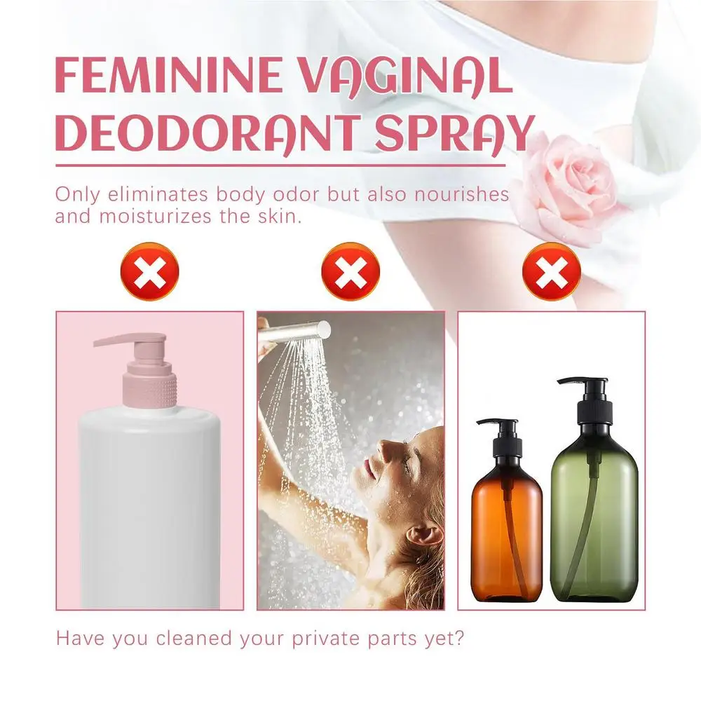 Natural Plant Women Private Parts Spray Reduce Odor Moisturizing Vaginal Care Intimate Part Feminine Vaginal Deodorant Spray