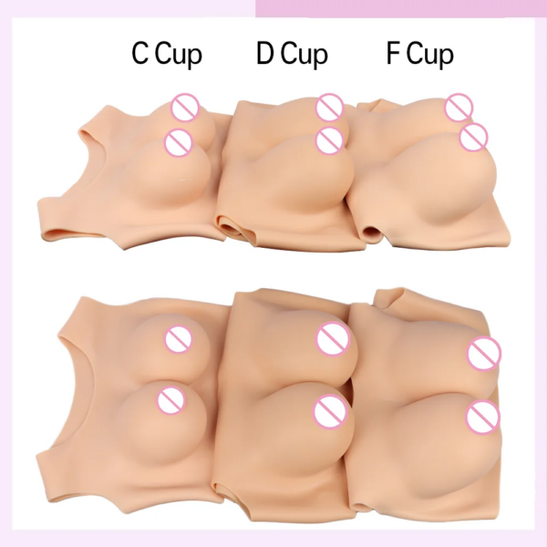 Silicone Breasts Cosplay Chest Suit Breast Forms Fake Boobs for Transgender Dragqueen Crossdresser CDF Cup Big Tits