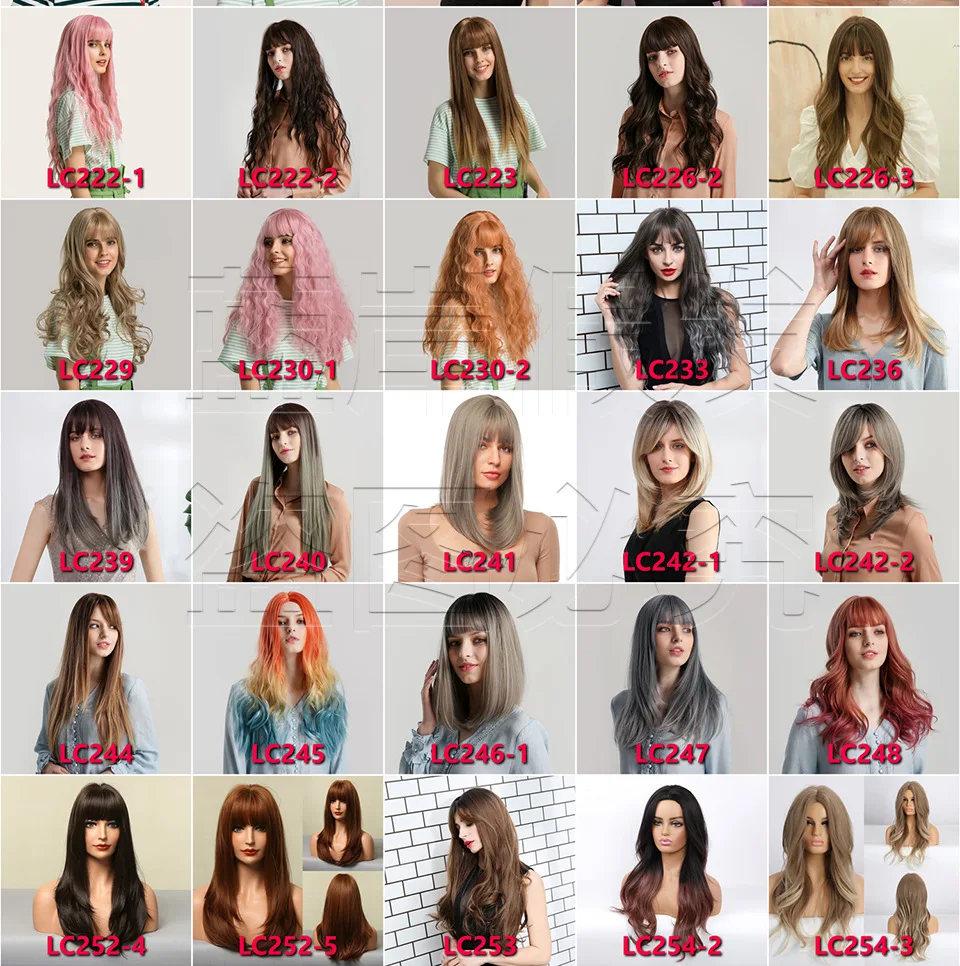 European and American White Style Amazon Cross-border Export Special Air Bangs Gradient Gold Wavy Long Curly Hair Wig