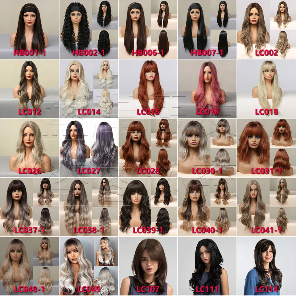 European and American White Style Amazon Cross-border Export Special Air Bangs Gradient Gold Wavy Long Curly Hair Wig