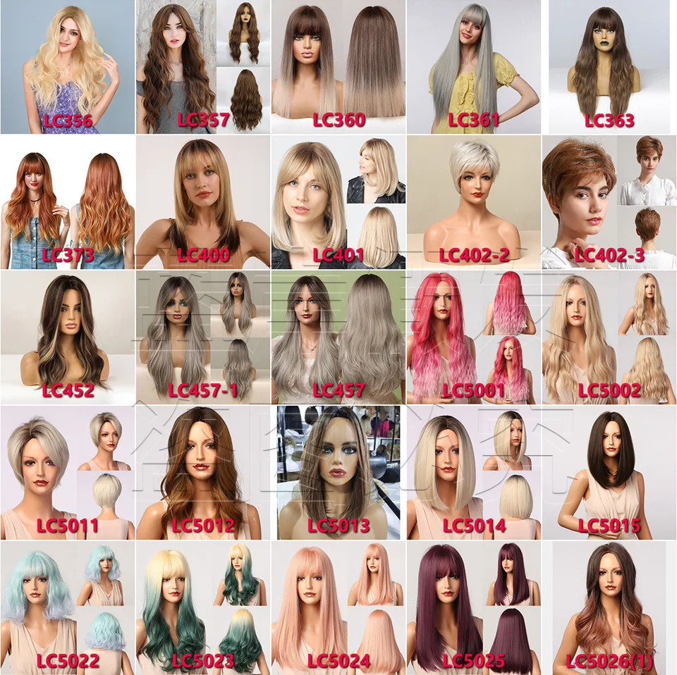 European and American White Style Amazon Cross-border Export Special Air Bangs Gradient Gold Wavy Long Curly Hair Wig