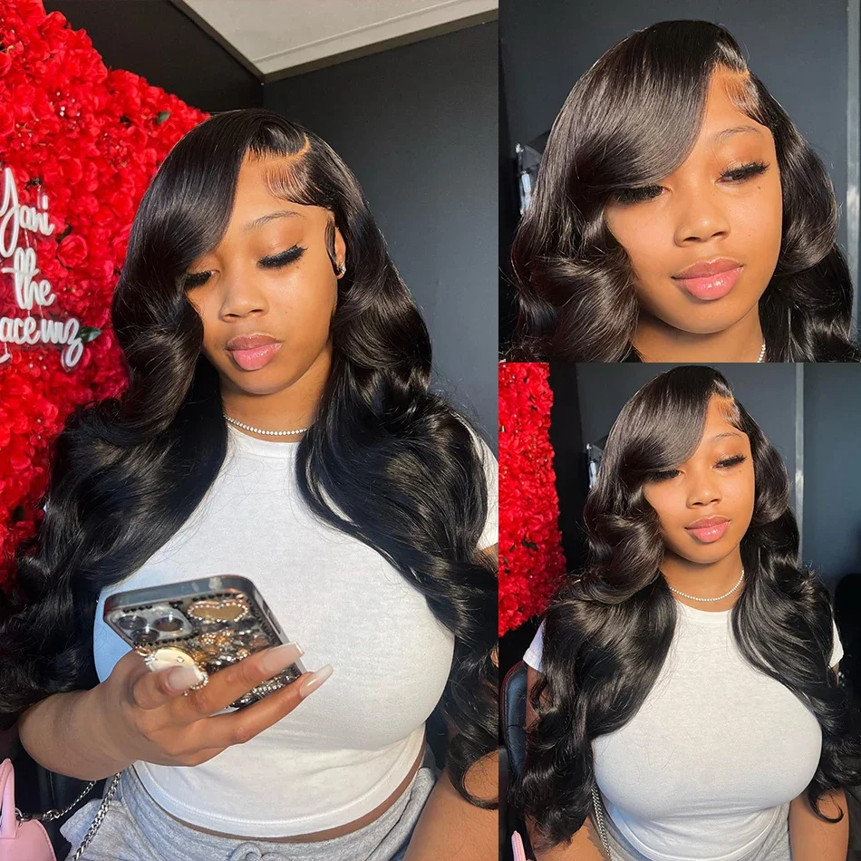 HD Transparent 13x4 13x6 Body Wave Lace Front Wig Pre Plucked 360 Lace Frontal Wig Human Hair Wigs For Women 5x5 Wig 200 Density
