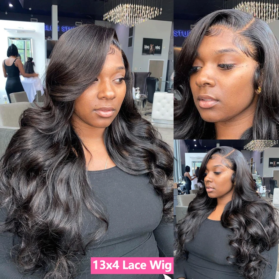 HD Transparent 13x4 13x6 Body Wave Lace Front Wig Pre Plucked 360 Lace Frontal Wig Human Hair Wigs For Women 5x5 Wig 200 Density