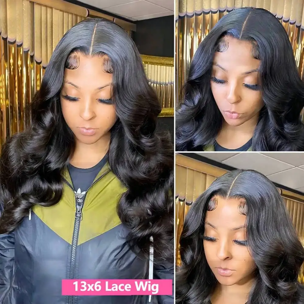 HD Transparent 13x4 13x6 Body Wave Lace Front Wig Pre Plucked 360 Lace Frontal Wig Human Hair Wigs For Women 5x5 Wig 200 Density