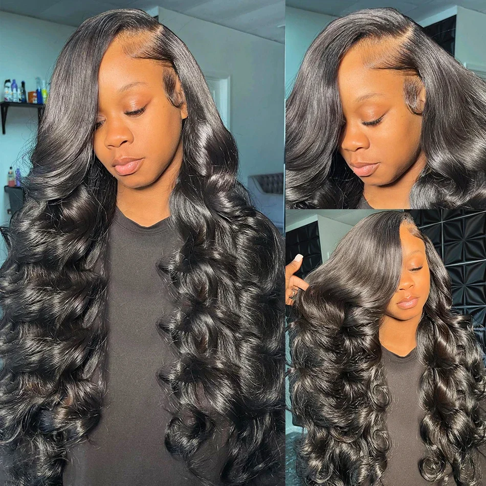 HD Transparent 13x4 13x6 Body Wave Lace Front Wig Pre Plucked 360 Lace Frontal Wig Human Hair Wigs For Women 5x5 Wig 200 Density