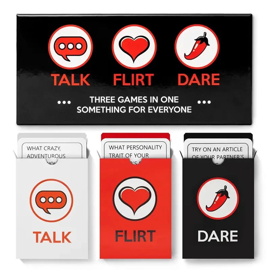 Sexy Valentine's Day Party Bundle - 150 Game Cards for Adults - Fun and Flirty Card Game for Couples and Friends