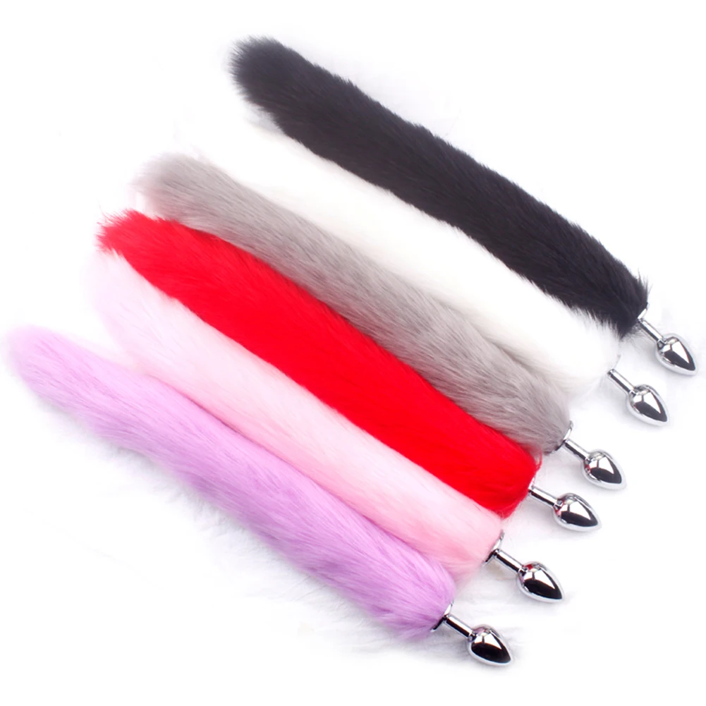 Cosplay Sex Toys for Woman Fox Mask Tail Anal Plug Metal Anus Butt Plug Mask Party Sexy Adult Mask Game BDSM Adult Game