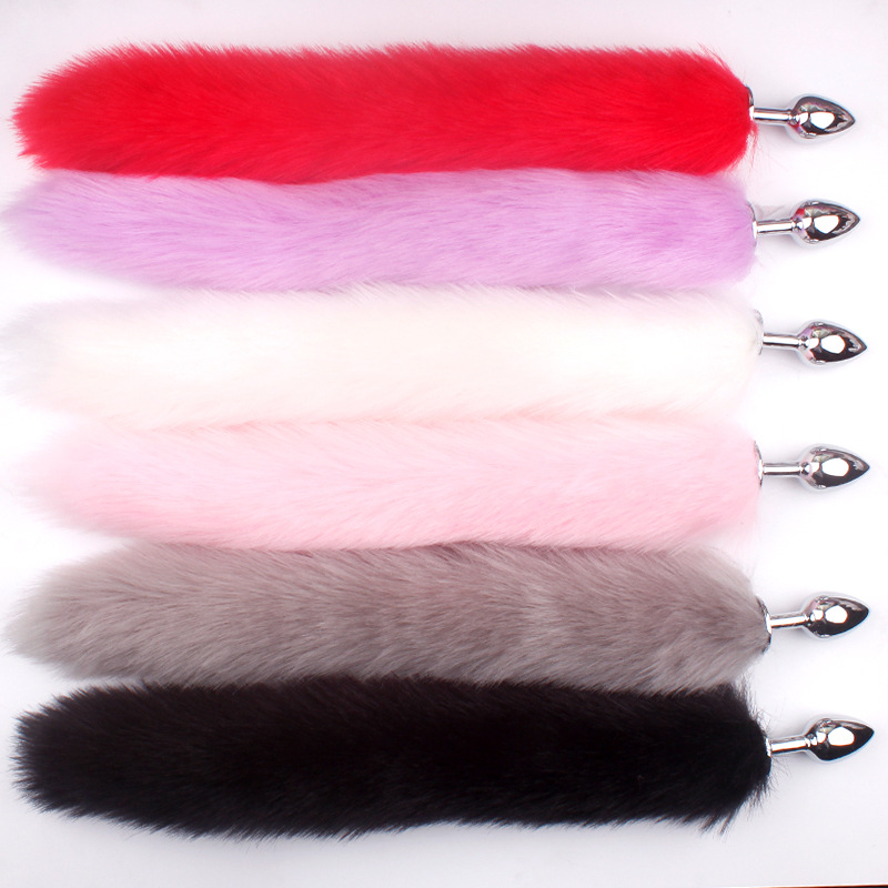 Cosplay Sex Toys for Woman Fox Mask Tail Anal Plug Metal Anus Butt Plug Mask Party Sexy Adult Mask Game BDSM Adult Game