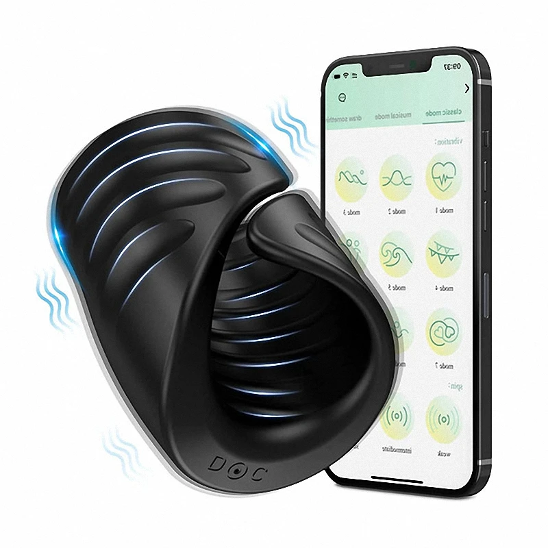Male Masturbator Penis Training Glans Trainer Stimulator Vibrator with APP Control Delay Cock Ring Glans Trainer for Men
