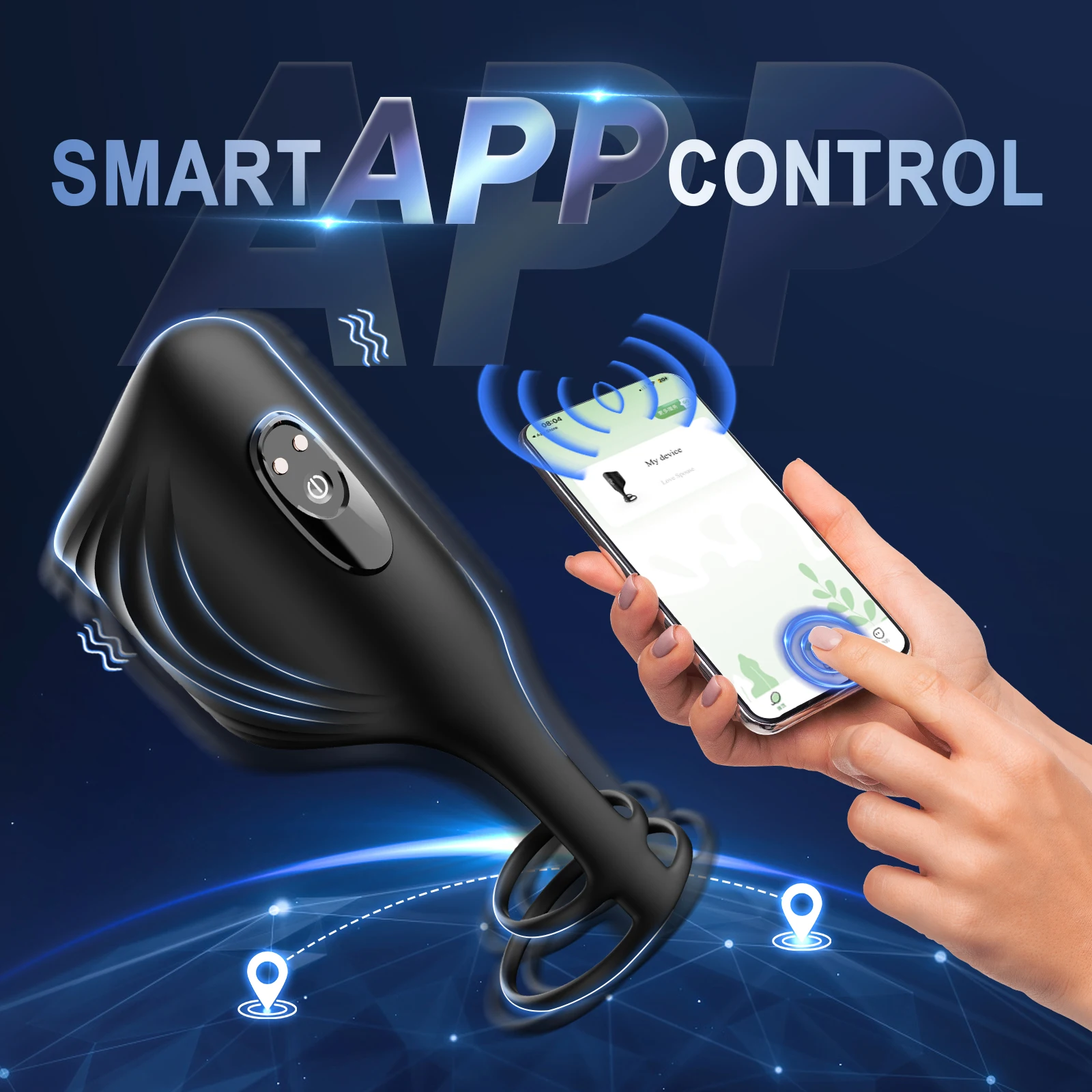 Male Masturbator Penis Training Glans Trainer Stimulator Vibrator with APP Control Delay Cock Ring Glans Trainer for Men