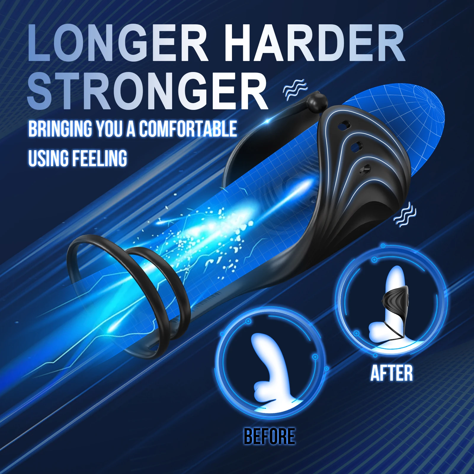 Male Masturbator Penis Training Glans Trainer Stimulator Vibrator with APP Control Delay Cock Ring Glans Trainer for Men
