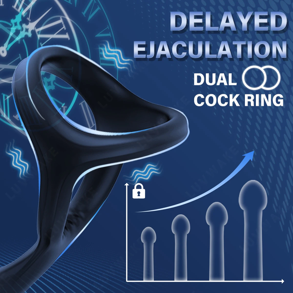 LUVWAKE Prostate Massager Anal Vibrator 9 Wiggling Thrusting with Cock Ring Butt Plug Remote Control Sex Toys P Sport Massager LUVWAKE Prostate Massager Anal Vibrator 9 Wiggling Thrusting with Cock Ring Butt Plug Remote Control Sex Toys P Sport Massager