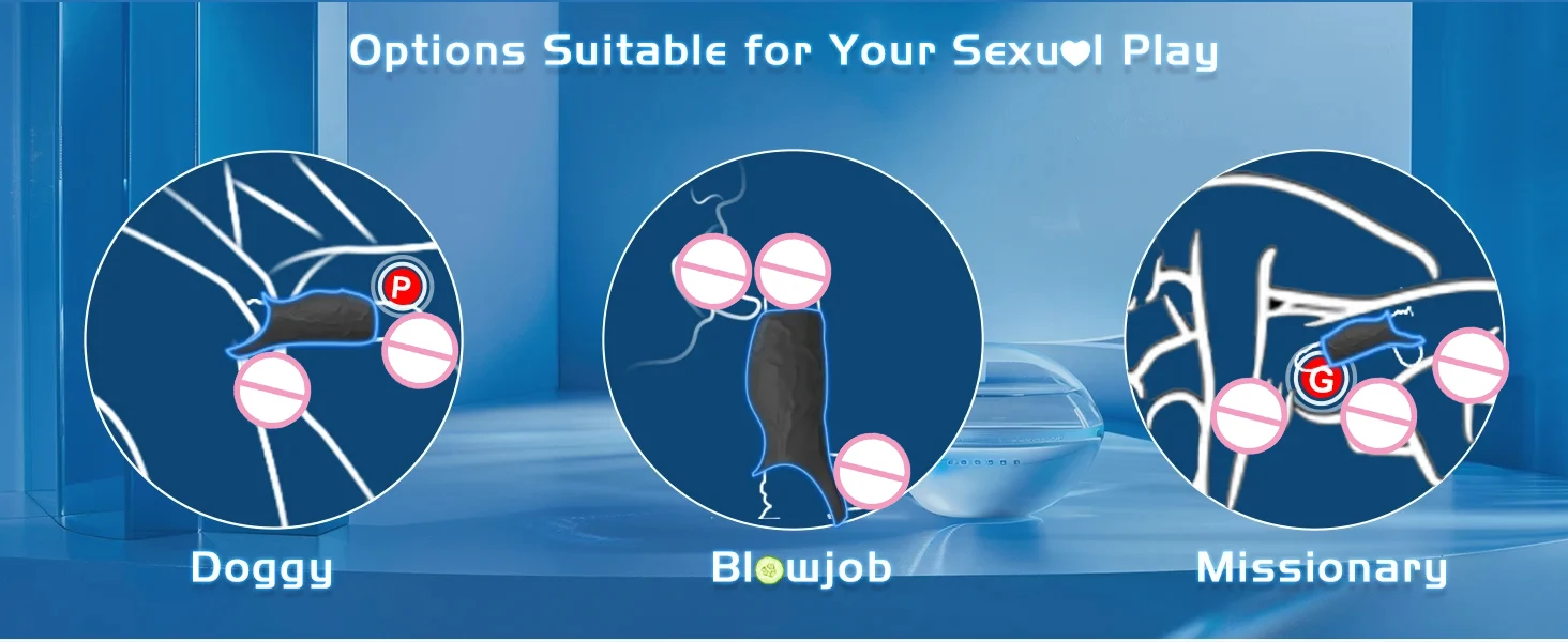 HESEKS Vibrator Penis Sleeve Cock Ring Extender for Penis Testicles G Spot Stimulation Couples Adult Sex Toys for Men Women 18+ HESEKS Vibrator Penis Sleeve Cock Ring Extender for Penis Testicles G Spot Stimulation Couples Adult Sex Toys for Men Women 18+