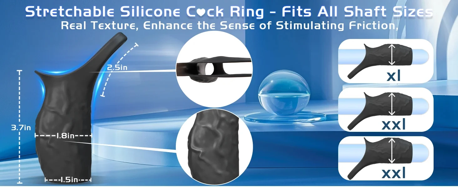 HESEKS Vibrator Penis Sleeve Cock Ring Extender for Penis Testicles G Spot Stimulation Couples Adult Sex Toys for Men Women 18+ HESEKS Vibrator Penis Sleeve Cock Ring Extender for Penis Testicles G Spot Stimulation Couples Adult Sex Toys for Men Women 18+