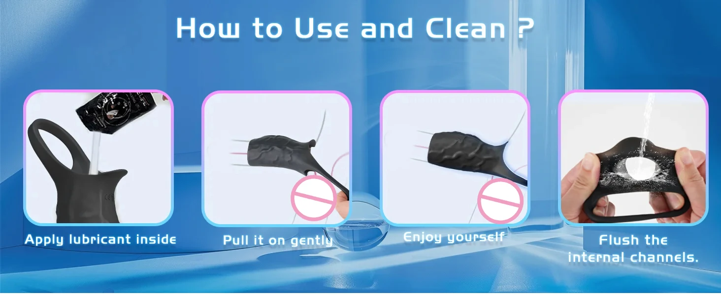 HESEKS Vibrator Penis Sleeve Cock Ring Extender for Penis Testicles G Spot Stimulation Couples Adult Sex Toys for Men Women 18+ HESEKS Vibrator Penis Sleeve Cock Ring Extender for Penis Testicles G Spot Stimulation Couples Adult Sex Toys for Men Women 18+