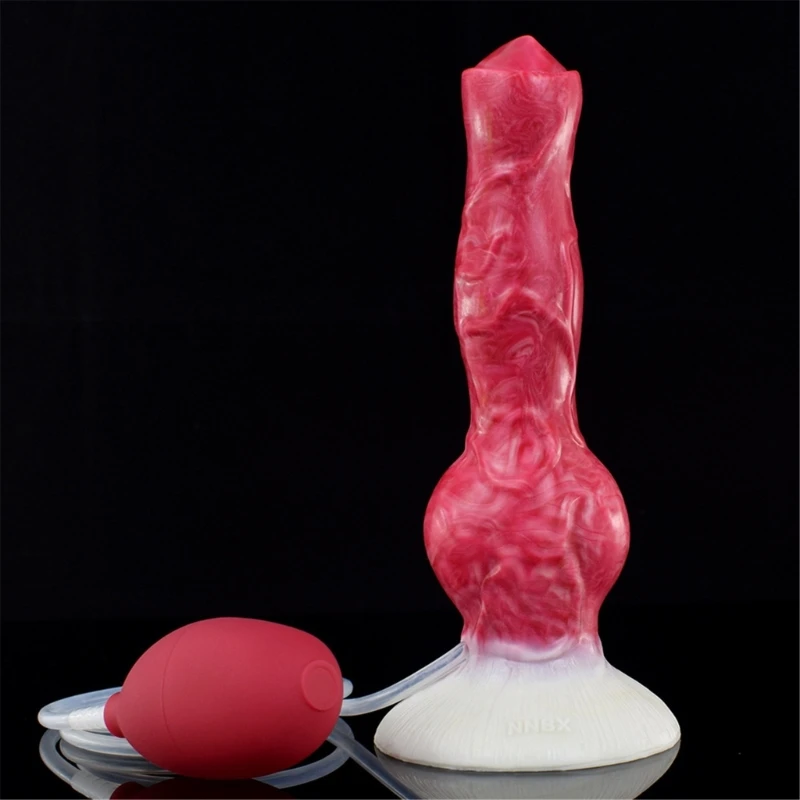 Huge Realistic Dog Knot Dildo Silicone Big Thick Bad Wolf Dildos with Suction Cup Fantasy Animal Dragon Penises Sex Toy