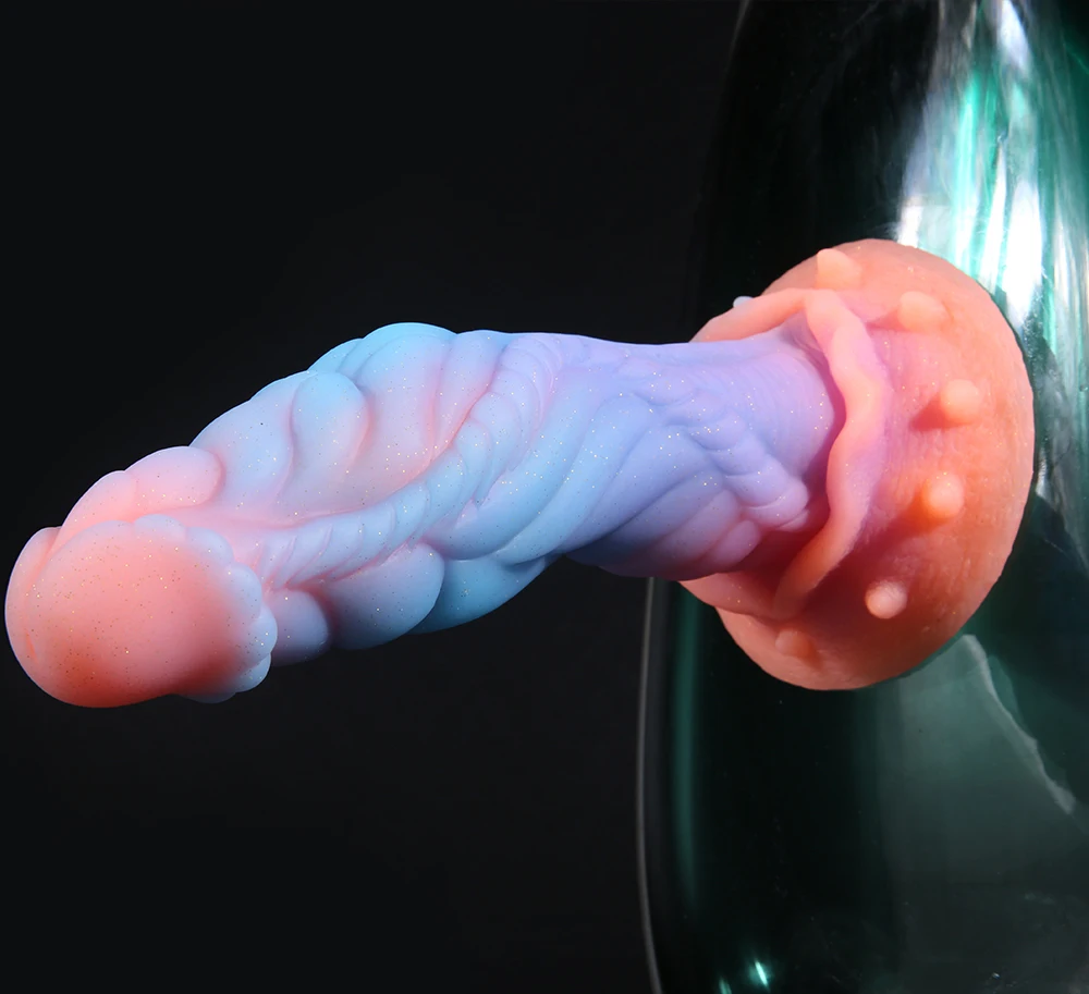 Luminous Dildos Huge Dragon Dildo Penis Silicone Glowing Monster Dildo Anal Plug Buttplug Female Masturbator Sex Toys for Women