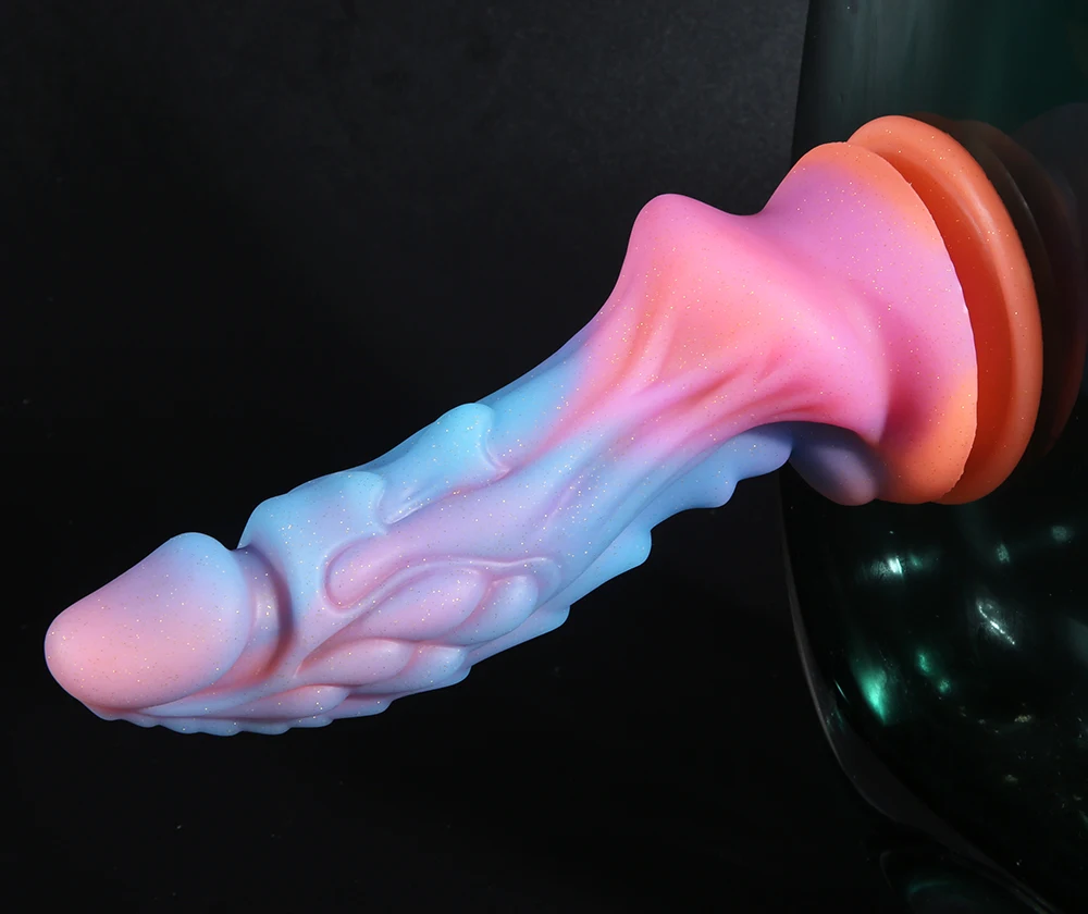 Luminous Dildos Huge Dragon Dildo Penis Silicone Glowing Monster Dildo Anal Plug Buttplug Female Masturbator Sex Toys for Women
