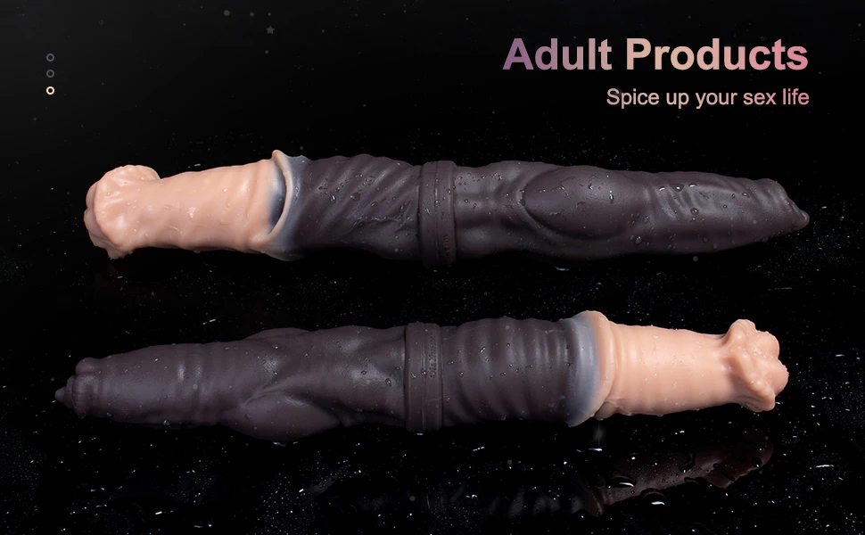 Oieffur Double Dildo Horse Penis and Dog Cock Realistic Dildos Woman Men Sex Toys for Adults Toys for Adults Double Penetration