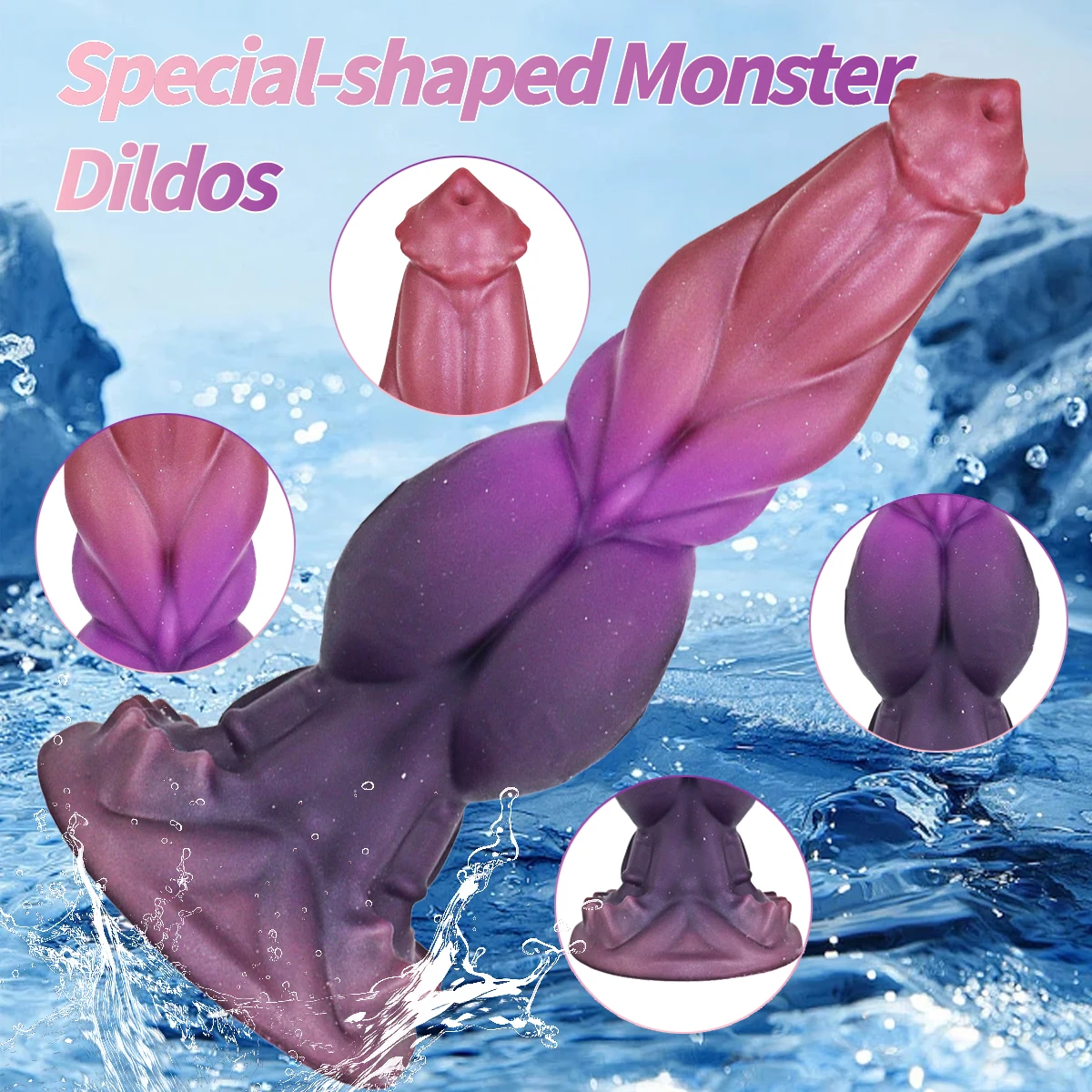 New Double Knot Dog Dildos For Women Men Big Monster Dildo Animal Phallus Alien Fantasy Dildo Anal Toys Thick Butt Plug Sex Shop