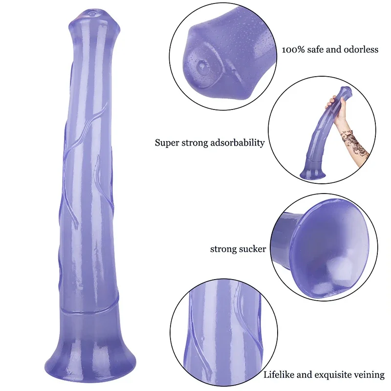 16 in Huge Animal Dildo Horse Penis For Women Lesbian Gay Anal Dildos G Spot Fetish Super Long Anal Sex Toys Female Masturbators