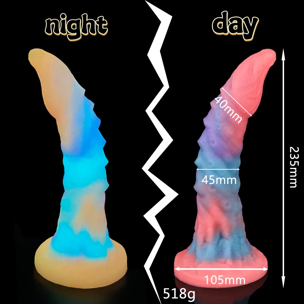 Fluorescent Bad Dragon Dildo Huge Luminous Dildos for Woman Silicone Suction Cup Dog Anal Plugs Masturbator Sex Toys for Couples