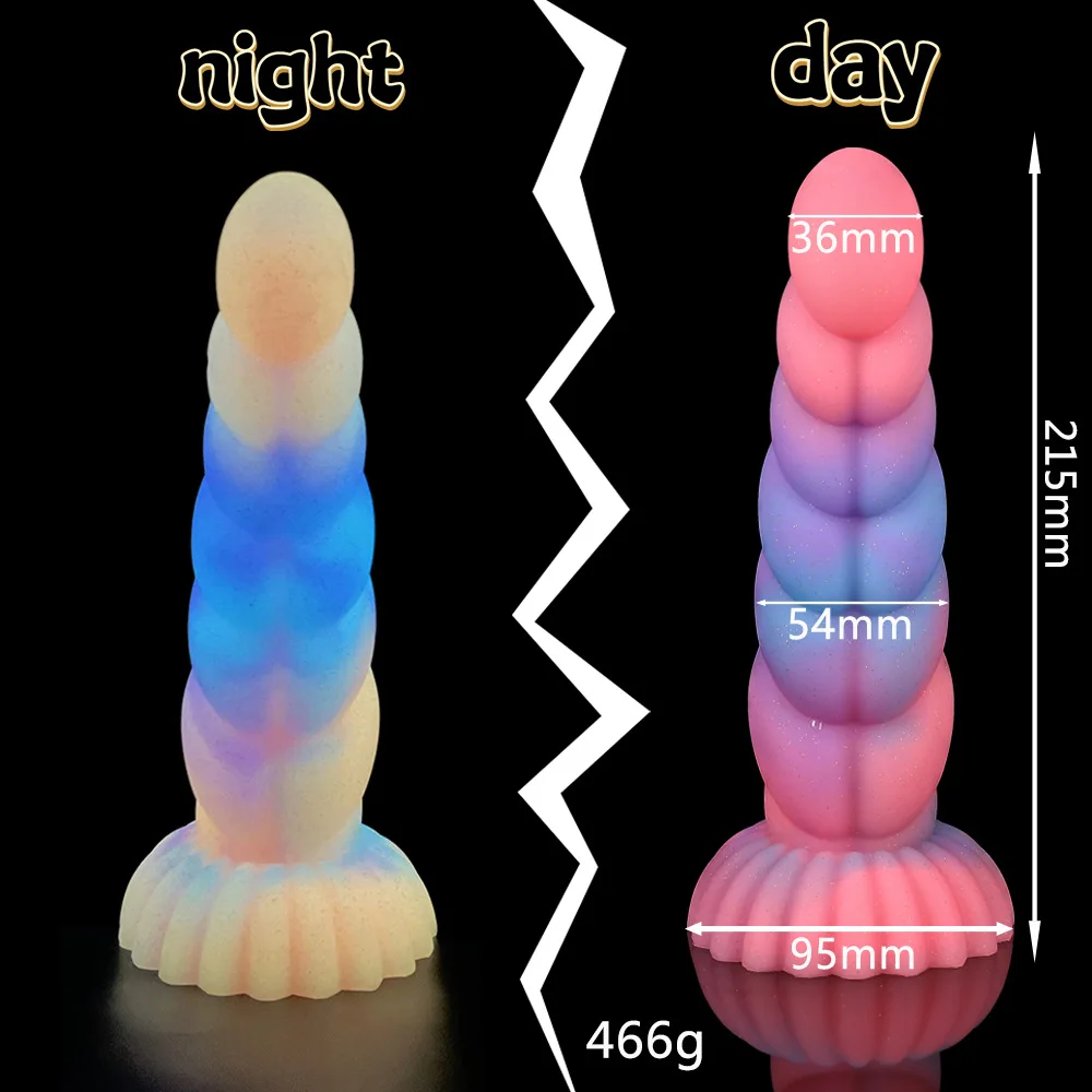 Fluorescent Bad Dragon Dildo Huge Luminous Dildos for Woman Silicone Suction Cup Dog Anal Plugs Masturbator Sex Toys for Couples