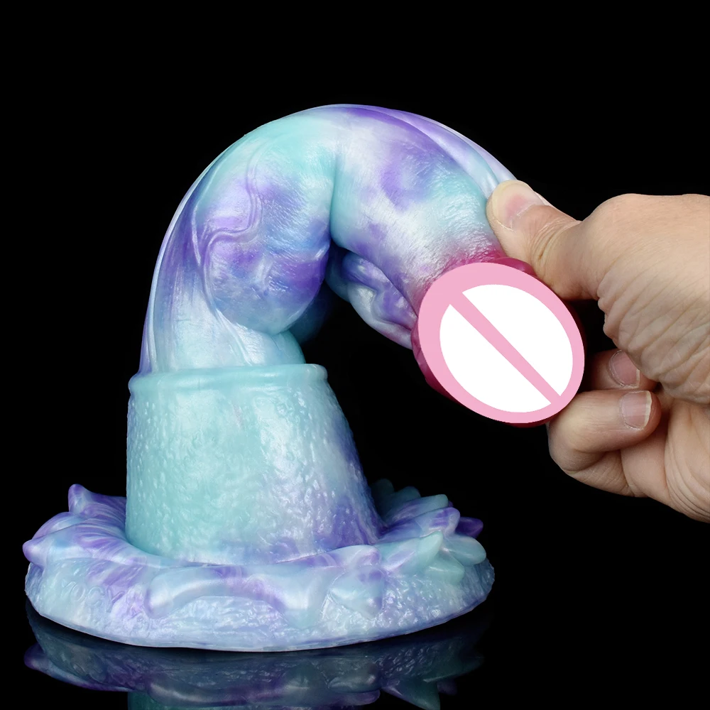 YESBUY Fantasy Dragon Dildo Monster Animal Fake Penis Anal Plug Sex Toy Male Female Anus Vaginal Massager Adult Masturbate Toys