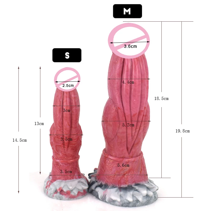 YESBUY Fantasy Dragon Dildo Monster Animal Fake Penis Anal Plug Sex Toy Male Female Anus Vaginal Massager Adult Masturbate Toys