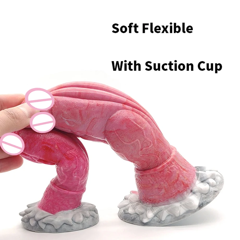 YESBUY Fantasy Dragon Dildo Monster Animal Fake Penis Anal Plug Sex Toy Male Female Anus Vaginal Massager Adult Masturbate Toys