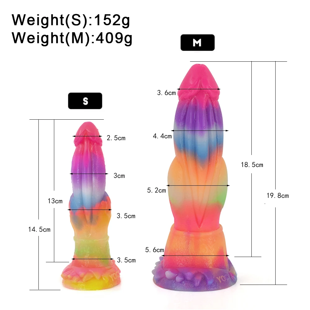 YESBUY Fantasy Dragon Dildo Monster Animal Fake Penis Anal Plug Sex Toy Male Female Anus Vaginal Massager Adult Masturbate Toys