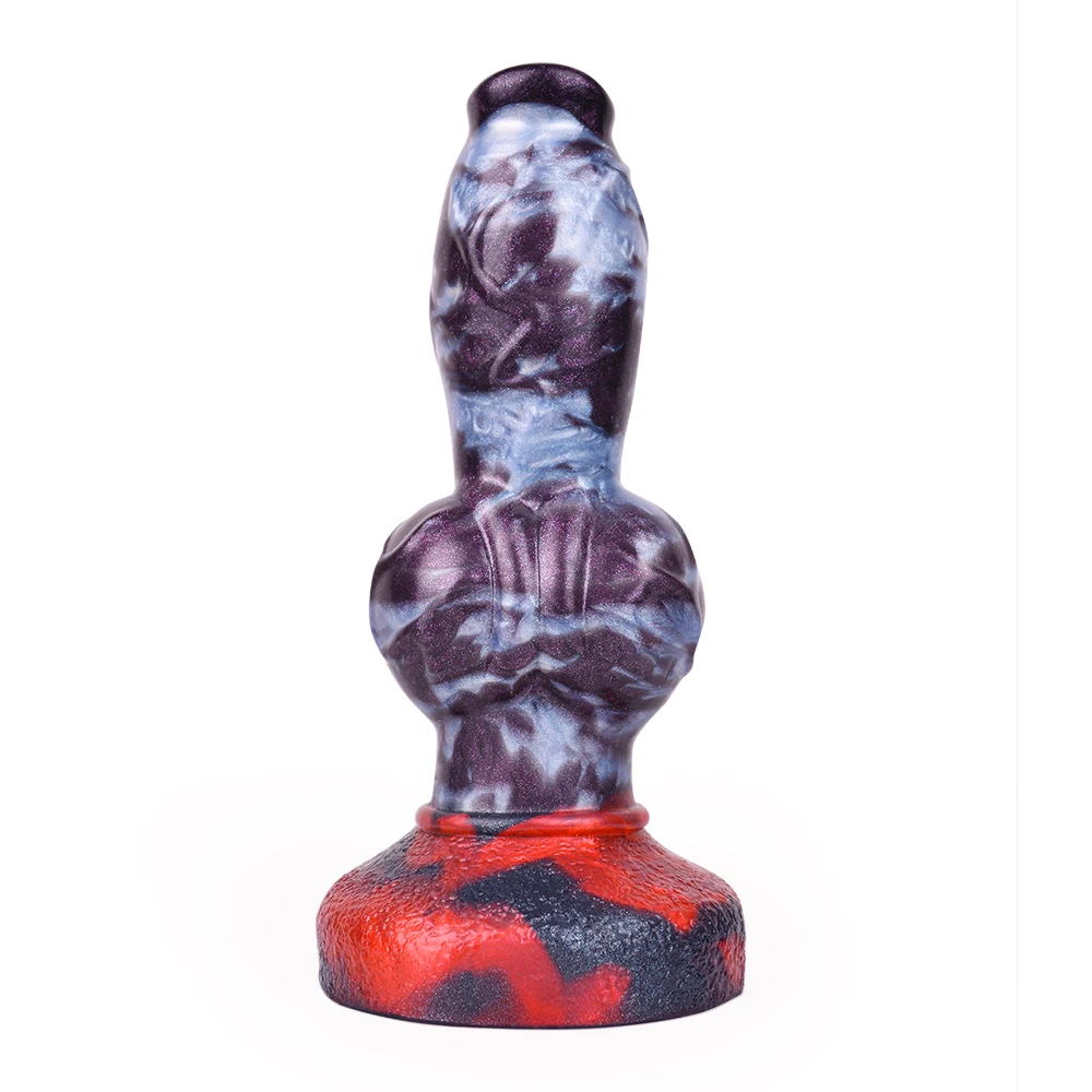 FAAK Fantasy Dog large Knot Dildo With Sucker Silicone Animal Penis Anal Plug Sex Toys For Women Men Female Masturbator Big Dong
