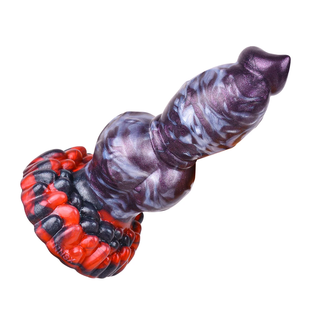 FAAK Fantasy Dog large Knot Dildo With Sucker Silicone Animal Penis Anal Plug Sex Toys For Women Men Female Masturbator Big Dong