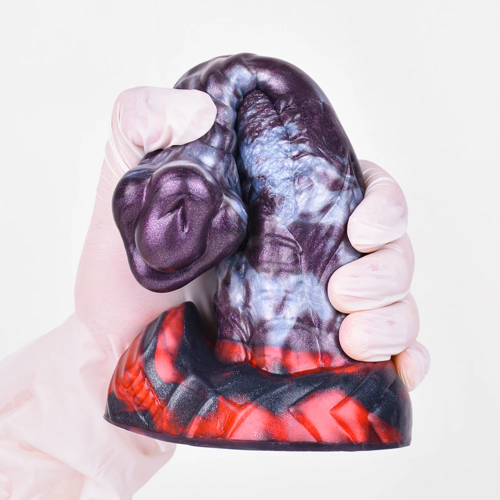 FAAK Fantasy Dog large Knot Dildo With Sucker Silicone Animal Penis Anal Plug Sex Toys For Women Men Female Masturbator Big Dong
