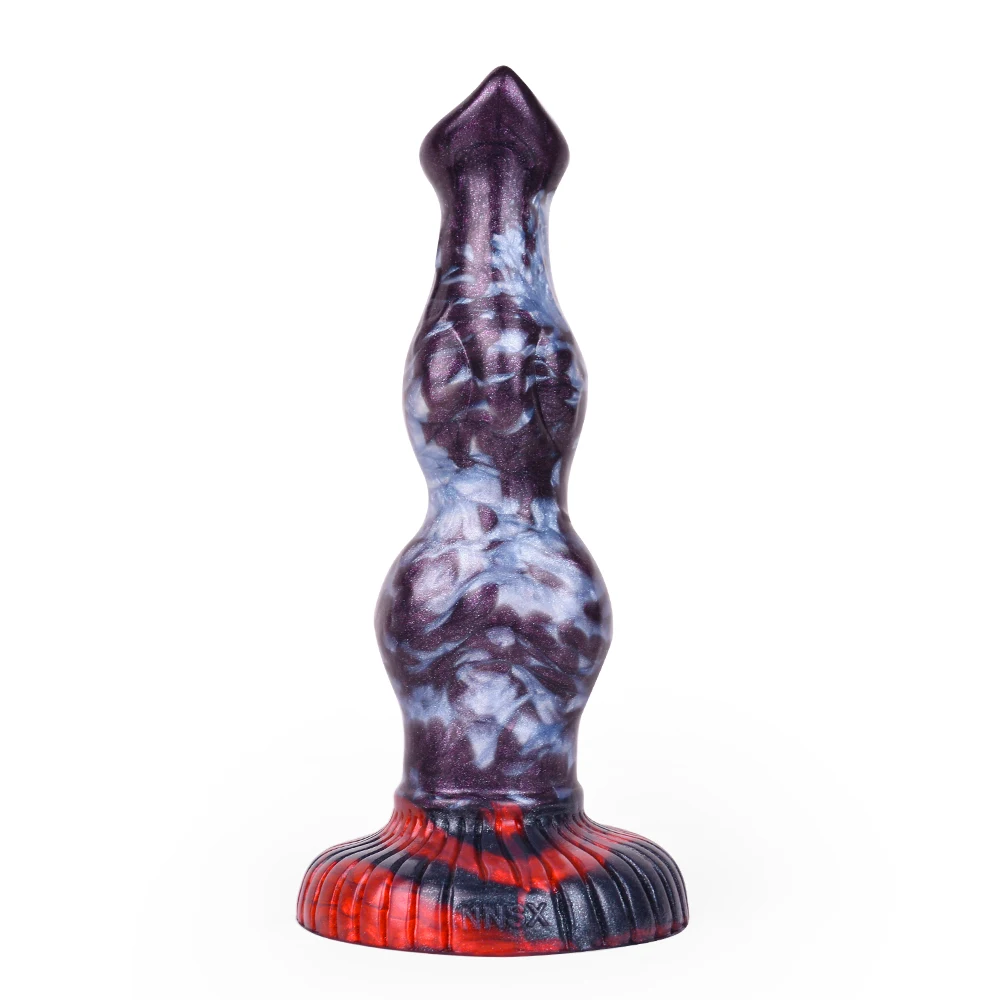 FAAK Fantasy Dog large Knot Dildo With Sucker Silicone Animal Penis Anal Plug Sex Toys For Women Men Female Masturbator Big Dong